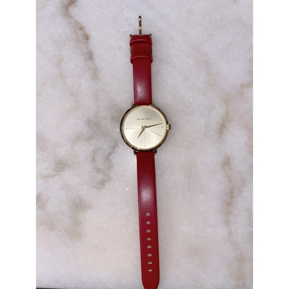 Michael Kors Leather Strap Watch